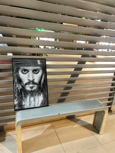 CAPTAIN JACK SPARROW STRING ART CANVAS PORTRAIT photo review