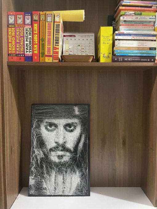 CAPTAIN JACK SPARROW STRING ART CANVAS PORTRAIT