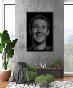 MARK ZUCKERBERG STRING ART CANVAS POTRAIT