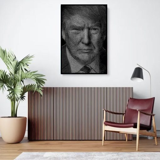 DONALD TRUMP STRING ART CANVAS POTRAIT