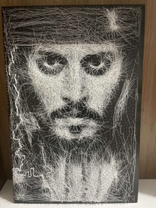 CAPTAIN JACK SPARROW STRING ART CANVAS PORTRAIT